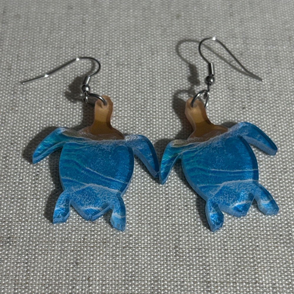 Sea turtle earrings